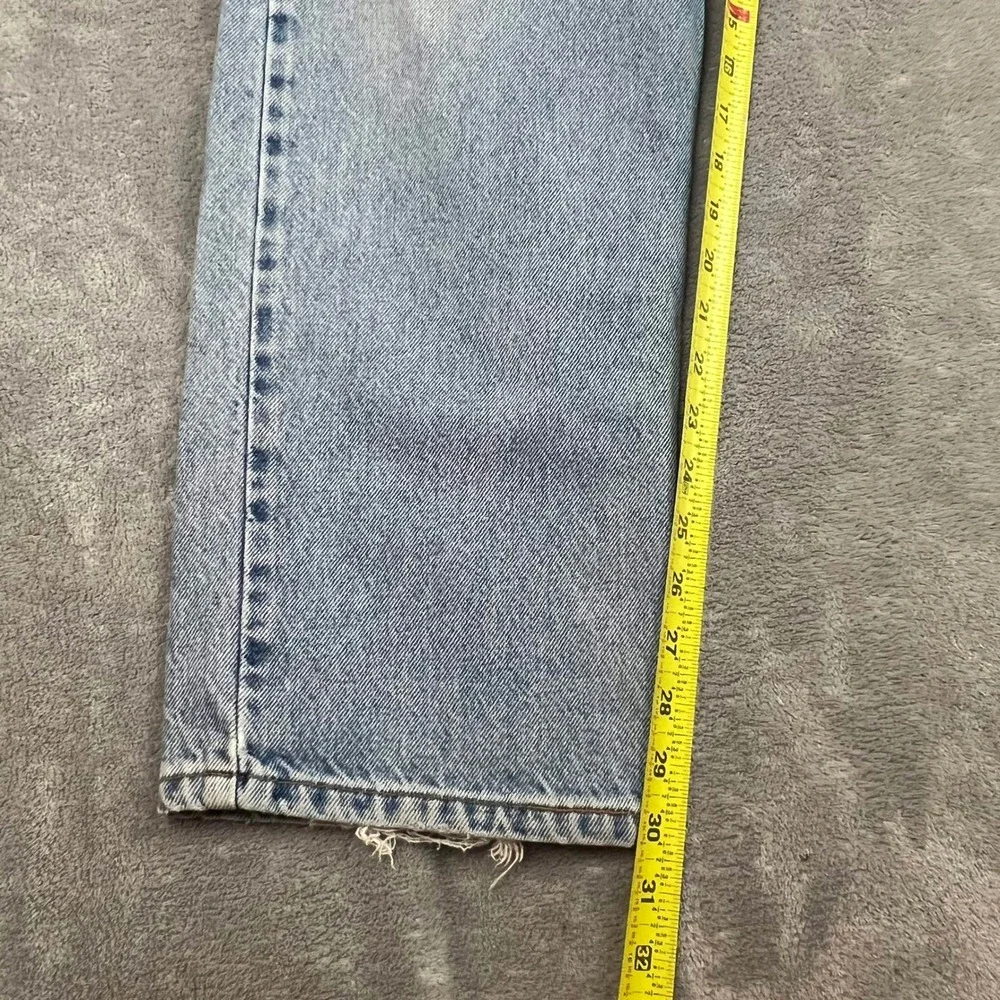 Vintage Levis 505 Orange Tab Jeans Mens 32 x 30 Distressed Faded Denim‎